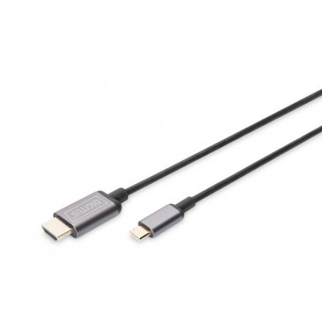 Digitus DA-70821 cavo e adattatore video 1,8 m USB tipo-C HDMI tipo A (Standard) Grigio (DA-70821)