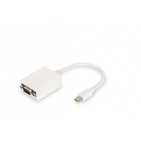 Digitus DB-340407-001-W cavo e adattatore video 0,15 m Mini DisplayPort HD15 Bianco (DB-340407-001-W)