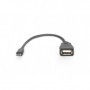 Digitus 0.2m, USB2.0 micro-B/USB2.0-A cavo USB 0,2 m Micro-USB B Nero (DB-300309-002-S)