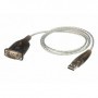 ATEN UC232A1-AT cavo seriale Nero, Metallico 1 m RS-232 (UC232A1-AT)