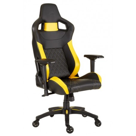 Corsair T1 Race Sedia da gaming per PC Nero, Giallo (CF-9010015-WW)