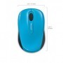 Microsoft Wireless Mobile 3500 mouse Ambidestro RF Wireless BlueTrack (GMF-00271)