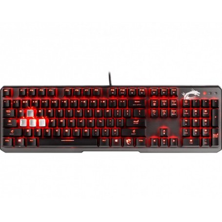 MSI Vigor GK60 tastiera USB QWERTZ Tedesco Nero (S11-04DE216-PA3)