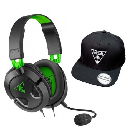 Turtle Beach Recon 50X Cuffia Padiglione auricolare Connettore 3.5 mm Nero, Verde (TBS-2303-02)