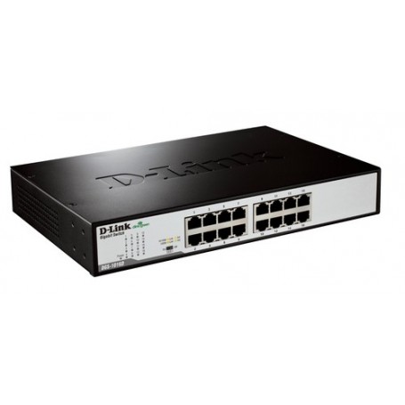 D-Link DGS-1016D/E switch di rete Non gestito Nero, Metallico (DGS-1016D/E)