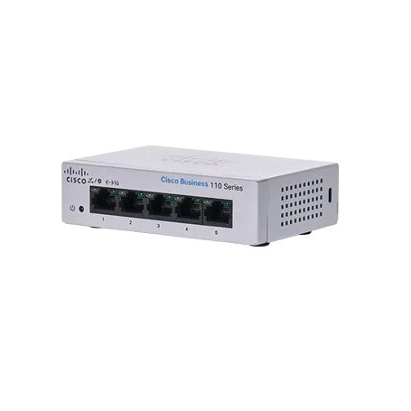 Cisco CBS110 Non gestito L2 Gigabit Ethernet (10/100/1000) 1U Grigio (CBS110-5T-D-EU)