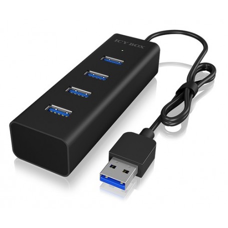 ICY BOX IB-HUB1409-U3 USB 3.2 Gen 1 (3.1 Gen 1) Type-A 5000 Mbit/s Nero (60255)