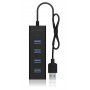 ICY BOX IB-HUB1409-U3 USB 3.2 Gen 1 (3.1 Gen 1) Type-A 5000 Mbit/s Nero (60255)
