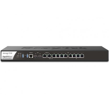 Draytek VIGOR 3910 Gestito L2/L3 10G Ethernet (100/1000/10000) Nero, Argento (VIGOR3910)