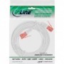 InLine Flat patch cord UTP Cat.6 1m White cavo di rete Cat6 U/UTP (UTP) (71601W)