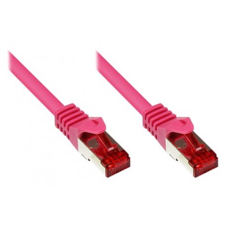 Alcasa 2m Cat6 S/FTP cavo di rete Magenta S/FTP (S-STP) (8060-020M)