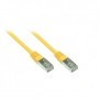 Alcasa 1m Cat5e cavo di rete Giallo SF/UTP (S-FTP) (855Y-010)