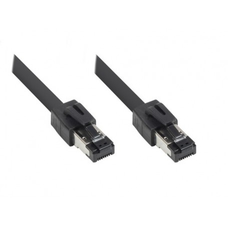 Alcasa 8080-020S cavo di rete Nero 2 m Cat8.1 S/FTP (S-STP) (8080-020S)