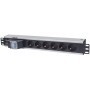 Intellinet 711432 unità di distribuzione dell'energia (PDU) 6 presa(e) AC 1.5U Nero, Grigio (711432)