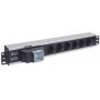 Intellinet 711432 unità di distribuzione dell'energia (PDU) 6 presa(e) AC 1.5U Nero, Grigio (711432)