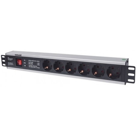 Intellinet 713962 unità di distribuzione dell'energia (PDU) 6 presa(e) AC 1.5U Nero (713962)
