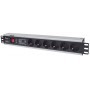 Intellinet 713962 unità di distribuzione dell'energia (PDU) 6 presa(e) AC 1.5U Nero (713962)