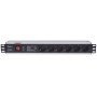 Intellinet 713962 unità di distribuzione dell'energia (PDU) 6 presa(e) AC 1.5U Nero (713962)
