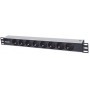 Intellinet 714037 unità di distribuzione dell'energia (PDU) 8 presa(e) AC 1U Alluminio, Nero (714037)