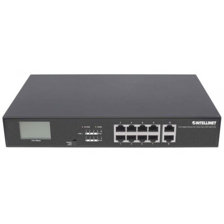 Intellinet 561303 switch di rete Gigabit Ethernet (10/100/1000) Supporto Power over Ethernet (PoE) Nero (561303)
