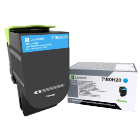 Lexmark 71B0H20 cartuccia toner 1 pz Originale Ciano (71B0H20)