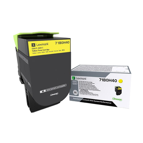 Lexmark 71B0H40 cartuccia toner 1 pz Originale Giallo (71B0H40)