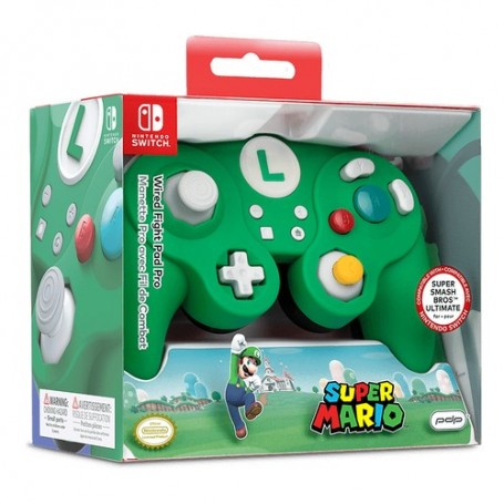 PDP Wired Fight Pad Pro - Luigi Verde USB Gamepad Analogico/Digitale Nintendo Switch (500-100-NA-D4)
