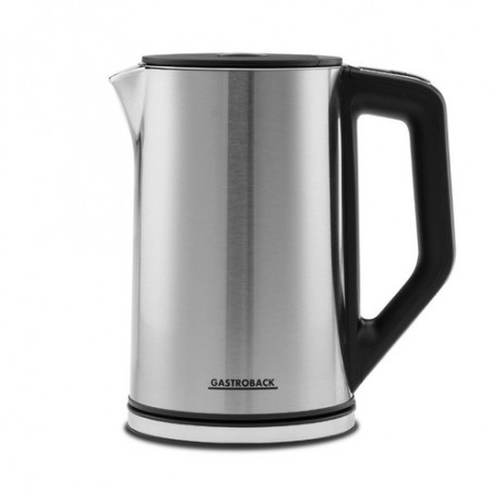 Gastroback Design Cool Touch bollitore elettrico 1,5 L 2200 W Nero, Acciaio inossidabile (42436)