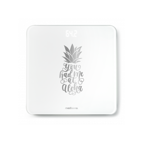 Medisana PS 439 Rettangolo Argento, Bianco Bilancia pesapersone elettronica (40526)