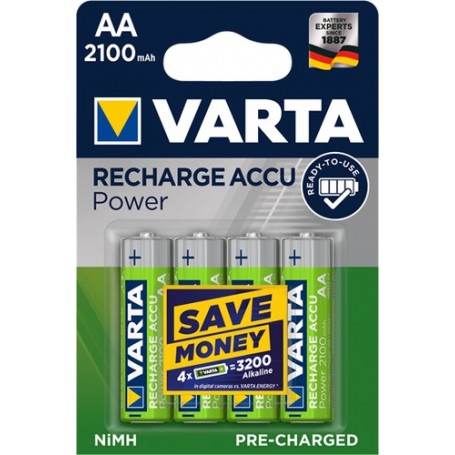 Varta 56706 101 404 batteria per uso domestico Batteria ricaricabile Stilo AA Nichel-Metallo Idruro (NiMH) (56706 101 404)