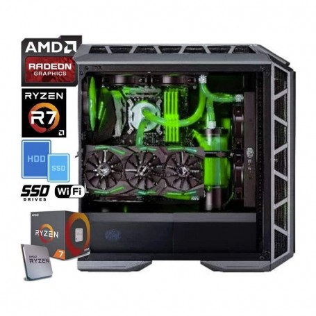 PC Gaming EXTREME GTX1 AMD RYZEN 7 1700 3GHz/20MB(8CORE)+32GB+(4.25TB)M.2 250 SSD/960EVO+4TB+GTX1060/6 (EXTGTX_1700_1060_6G_45T)