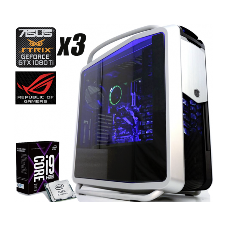 PC Gaming ULTIMATE GTX3 i9-7900X(10Core)LIQUID+64GB+(9.0TB)M.2 1.0TB SSD/EVO960PRO+2x4.0TB+3xG (Ultimate_GTX3_I9_7900X_3x1080TI)
