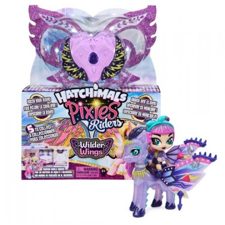 Hatchimals Pixies Riders Wilder Wings Rhythm Rachel Pixie and Tigrette Glider (6059691)