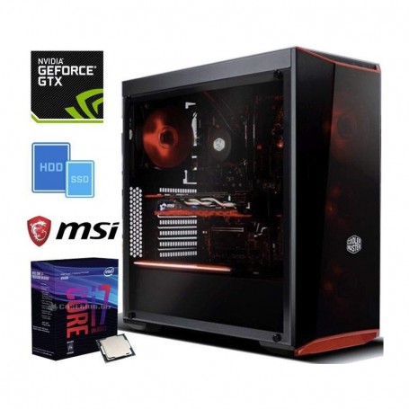 PC Gaming START GTX Intel Core i7-8700 3.2GHz/12MB(6CORE)+16GB+(1.25TB)M.2 250 SSD+1.0TB+GEFORCE GTX10 (START_GTX_8700_1060_3G_)