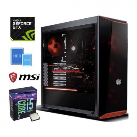 PC Gaming START GTX Intel Core i5-8400 2.8GHz/9MB(6CORE)+16GB+(1.25TB)M.2 250 SSD+1.0TB+GEFORCE GTX105 (START_GTX_8400_1050_2G_)