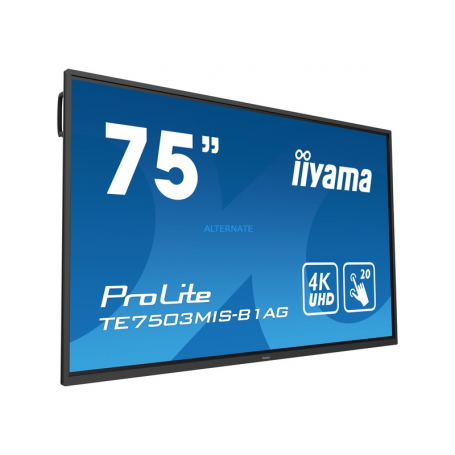iiyama ProLite TE7503MIS-B1AG monitor touch screen 189,2 cm (74.5") 3840 x 2160 Pixel Nero Multi-touch Multi u (TTE7503MIS-B1AG)