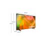 Samsung Series 8 TV Crystal UHD 4K 85" UE85AU8079 Smart TV Wi-Fi Black 2021 (UE85AU8079)
