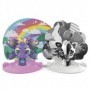 Zoobles Rainbow Butterfly and Black and White Fox 2-Pack Transforming (6063620)