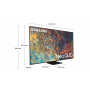 Samsung TV Neo QLED 4K 55" QE55QN95A Smart TV Wi-Fi Carbon Silver 2021 (QE55QN95AATXZT)