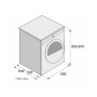 Asciugatrice Asko T208H.W Libera installazione Caricamento frontale Bianco 8 kg A++ (T208H.W)