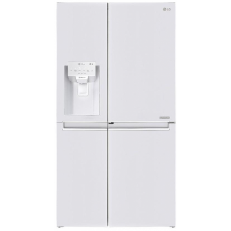 LG GSJ761SWXZ Combinazione Side by Side, larghezza 92 cm, 625 litri, door-in-door, NoFrost, bianco premium (GSJ761SWXZ)