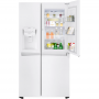 LG GSJ761SWZE Combinazione side-by-side, porta in porta, Total NoFrost, distributore di ghiaccio e acqua, bianco pr (GSJ761SWZE)