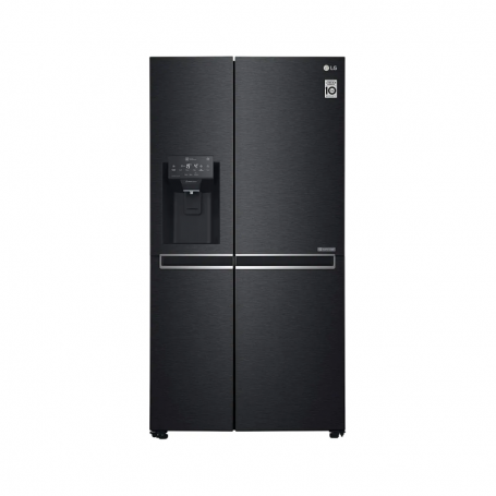 LG GSL761MCZZ side-by-side, larghezza 91,2 cm, 625L, DoorCooling +, ghiaccio tritato e acqua, acciaio nero opaco (GSL761MCZZ)