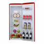 Frigorifero retrò Amica VKSR354150R, larghezza 55cm, 229l, illuminazione LED, 4 ripiani, rosso peperoncino (VKSR354150R)