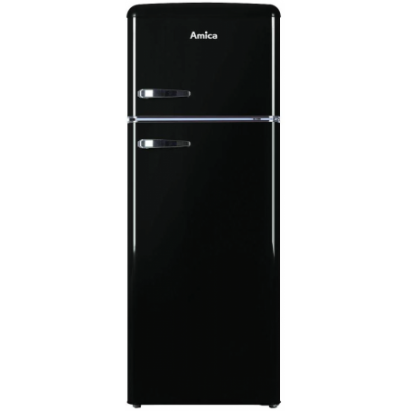 Amica KGC15634S frigo-congelatore retrò, larghezza 55 cm, altezza 144 cm, 206 L, scongelamento automatico, FrostCon (KGC15634S)