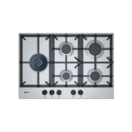 Neff TDS2779N (T27DS79N0D) Piano cottura a gas indipendente, larghezza 75 cm, 5 fuochi a gas (T27DS79N0D)