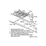 Neff TDS2779N (T27DS79N0D) Piano cottura a gas indipendente, larghezza 75 cm, 5 fuochi a gas (T27DS79N0D)