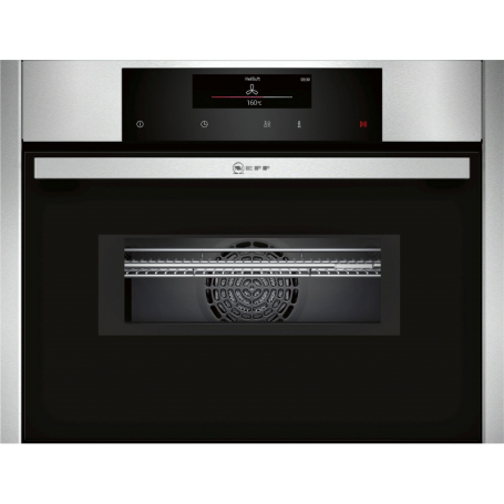 Neff CMT2623N Forno compatto con microonde, larghezza 60 cm, 45 L, EasyClean, pirolisi, acciaio inossidabile (C26MT2 (C26MT23N0)