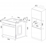 Amica EBX943110E EEK: Forno da incasso, 77 L, convezione, 9 funzioni forno, estraibile telescopico, acciaio inox (EBX943110E)