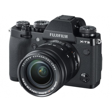 FUJI X-T3 BLACK + XF 18-55/2,8-4R LM OIS Garanzia 4 anni ufficiale Fujifilm Italia (FU789)
